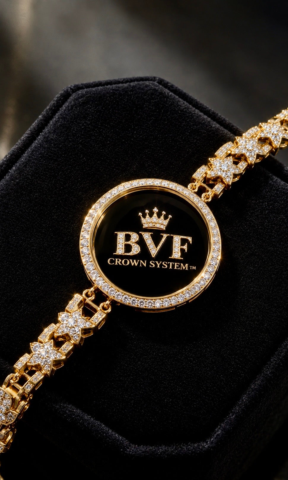 BVF Starlink Photo Bracelet – Custom Personalized 14k gold & Lab Diamond
