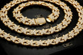 BVF Starlink Chain in 14K gold with signature star-link design