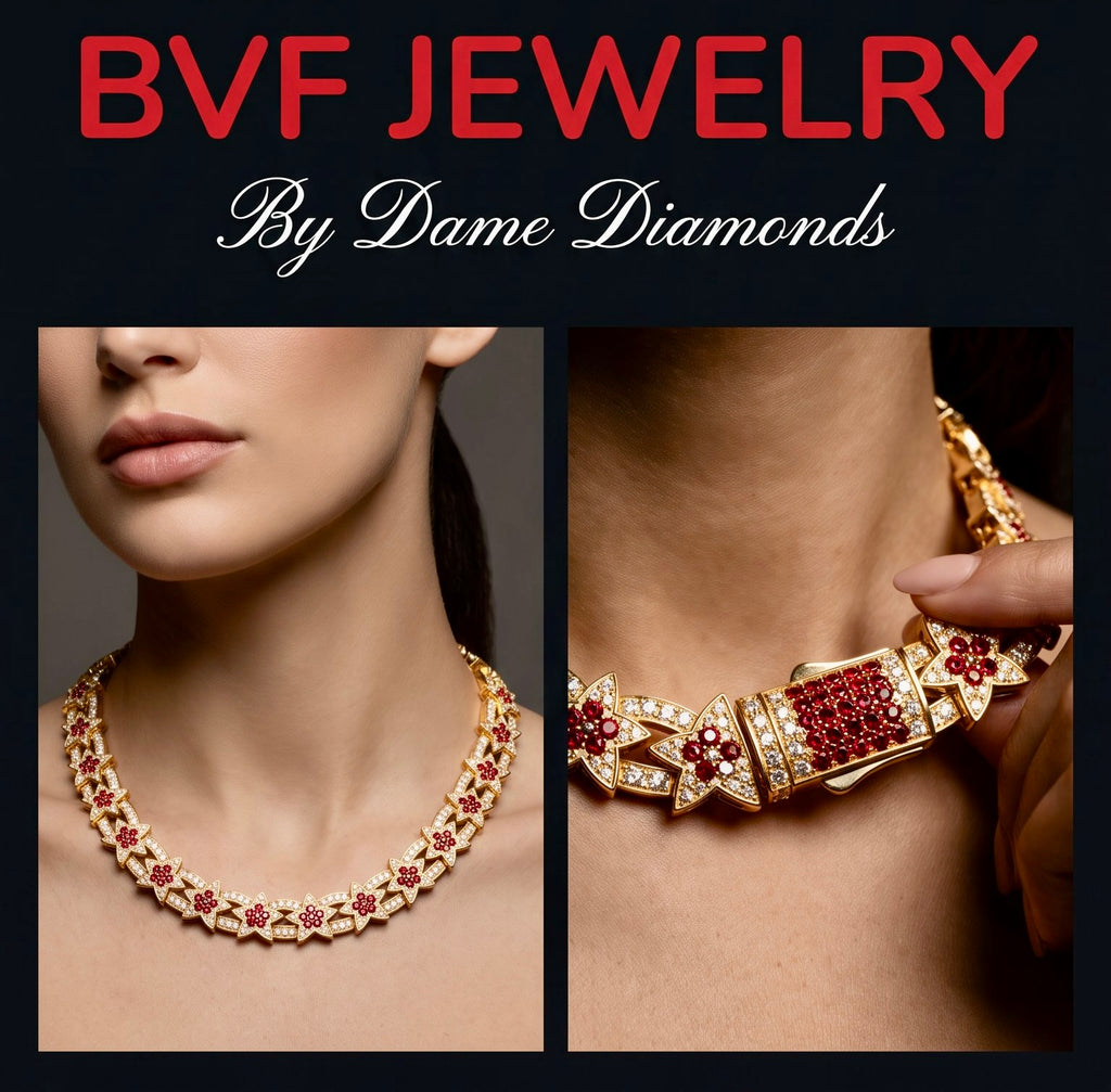 BVF Starlink Chain in 14K gold with signature star-link design